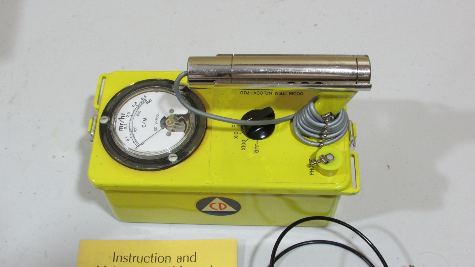 RETROFIT! TESTED! Victoreen Geiger Counter CDV-700 #6 Radiological Survey Meter