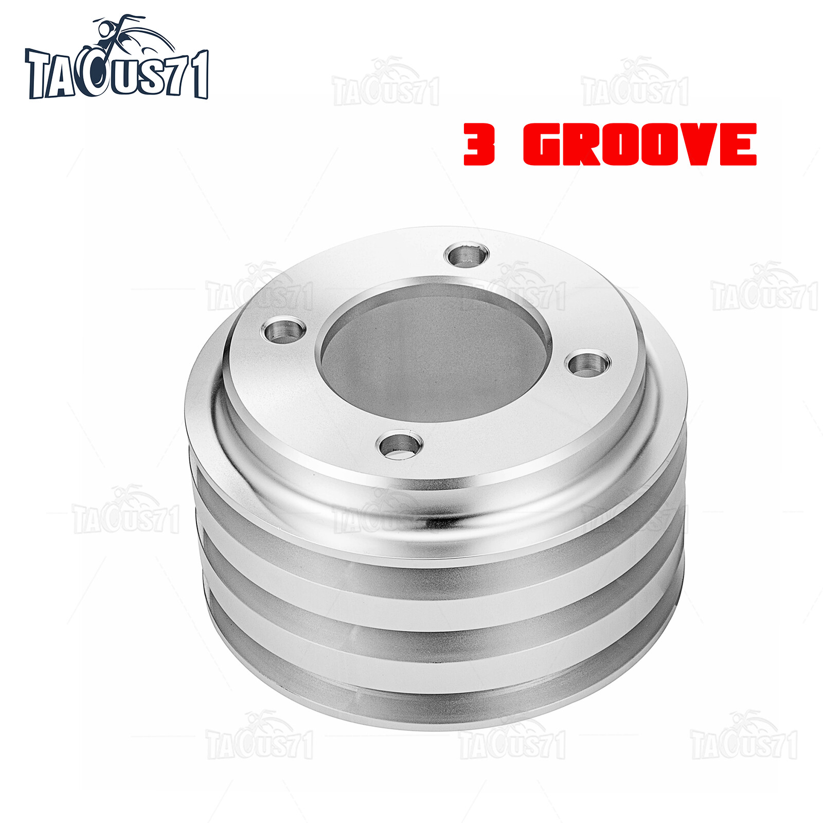 For Small Block Ford 302 351W V-Belt Pulley Kit Alternator Water Pump Crankshaft