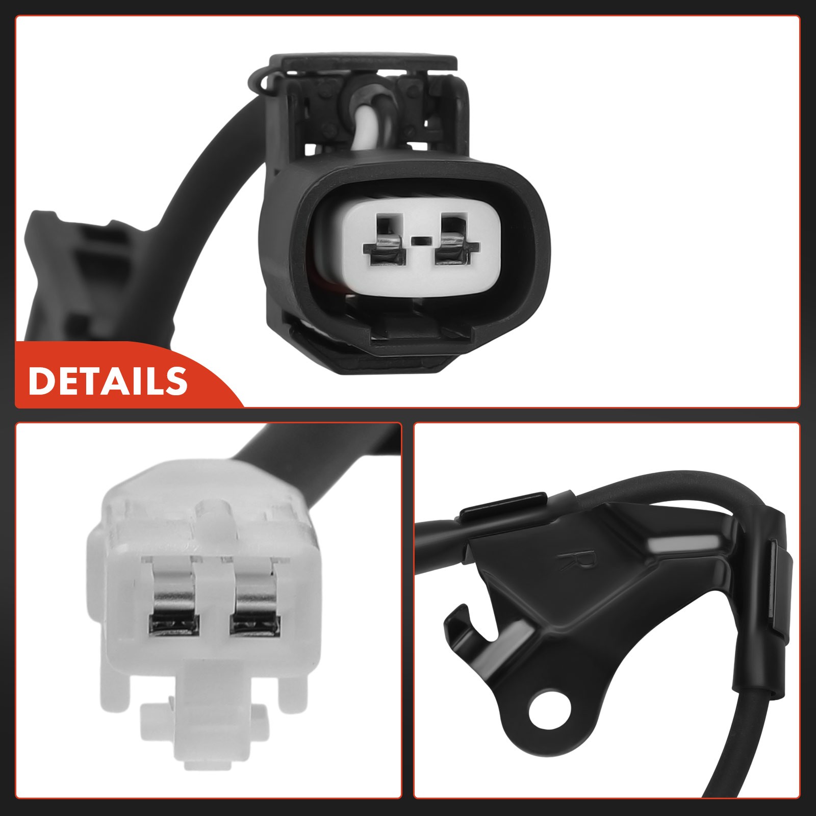 2x Rear Side ABS Wheel Speed Sensor for Toyota Corolla Matrix 03-08 Pontiac Vibe