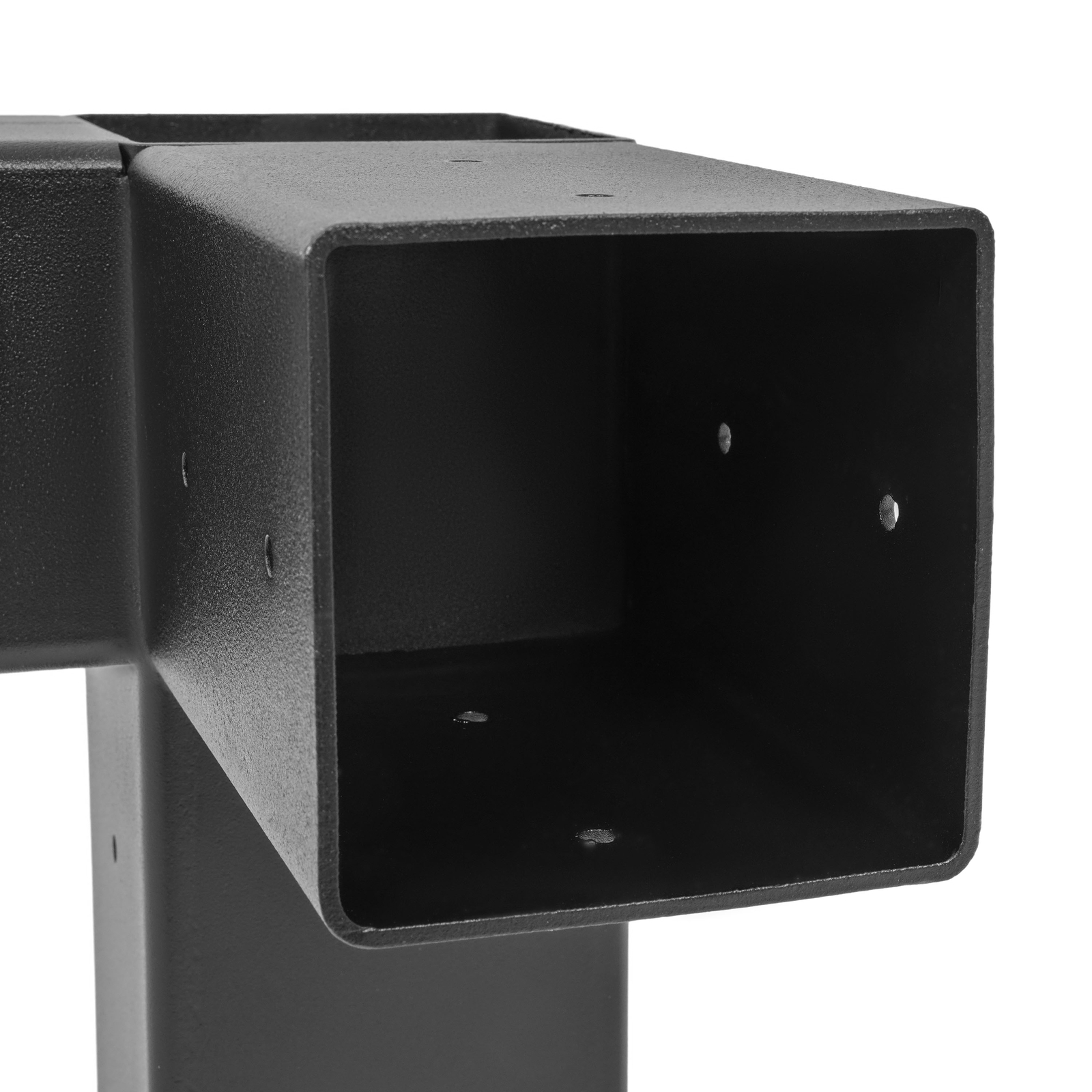 8PCS Black Powder Coated Pergola Brackets Kit 3-Way Right Angle Corner Bracket