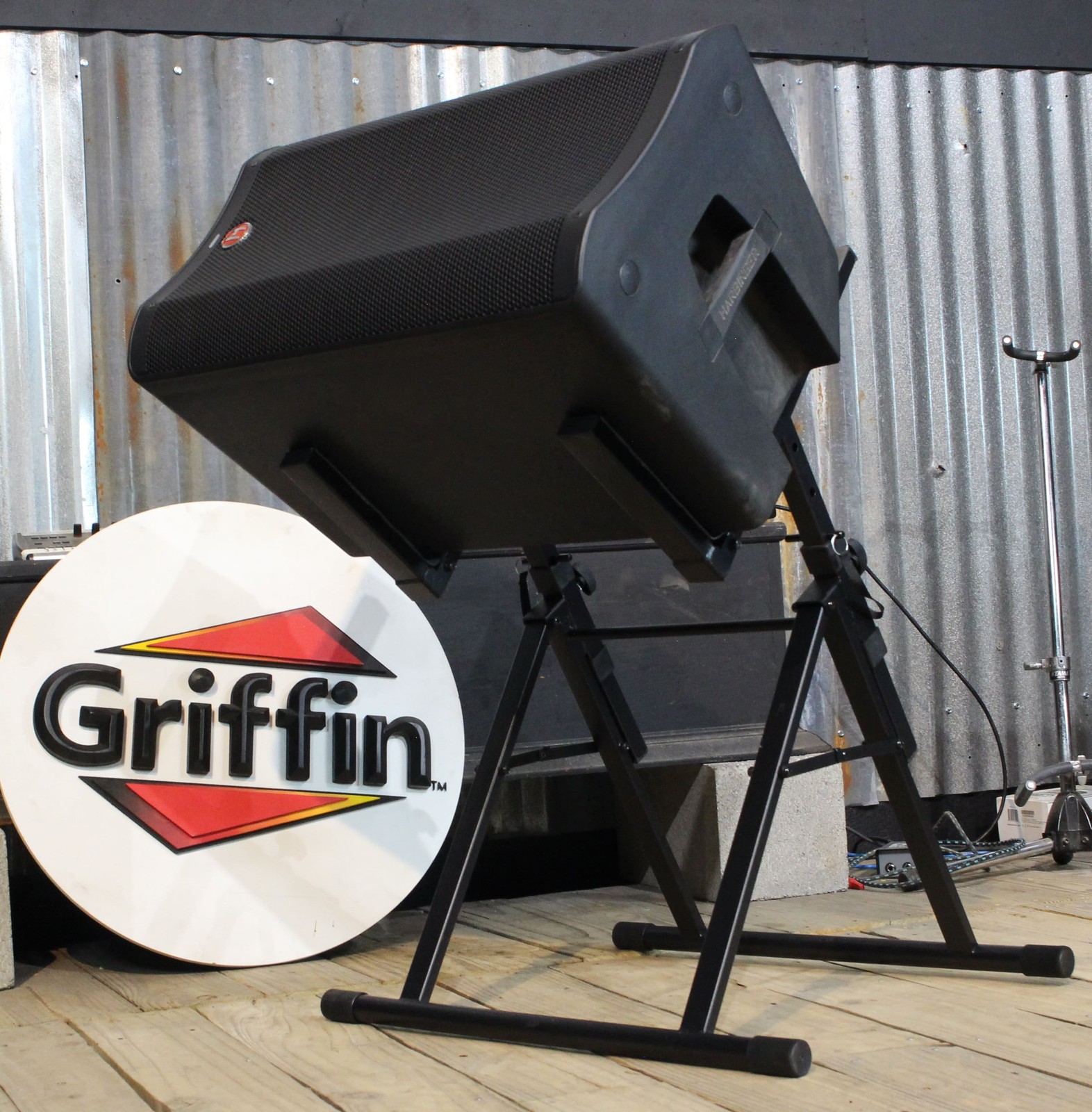 Guitar Combo Amp Floor Stand Tilt Back PA Amplifier Speaker Monitor Holder Mount