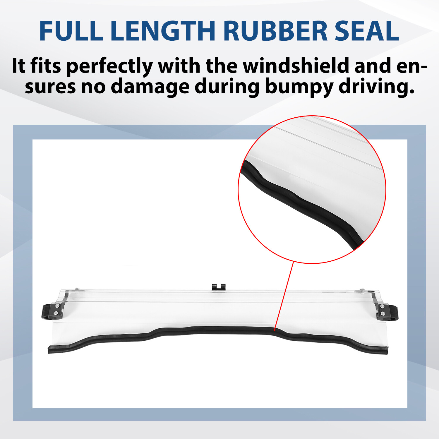 For Honda Pioneer 1000 / 1000-5 Clear Scratch Resistant Flip Windshield 2016-24