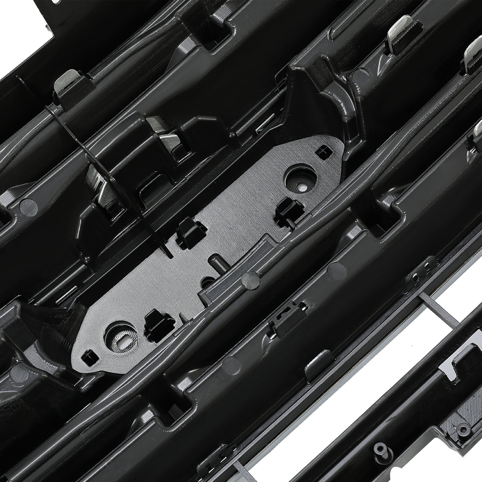 For Ford Explorer 2016 2017 Front Bumper Upper Grille Glossy Black Painted