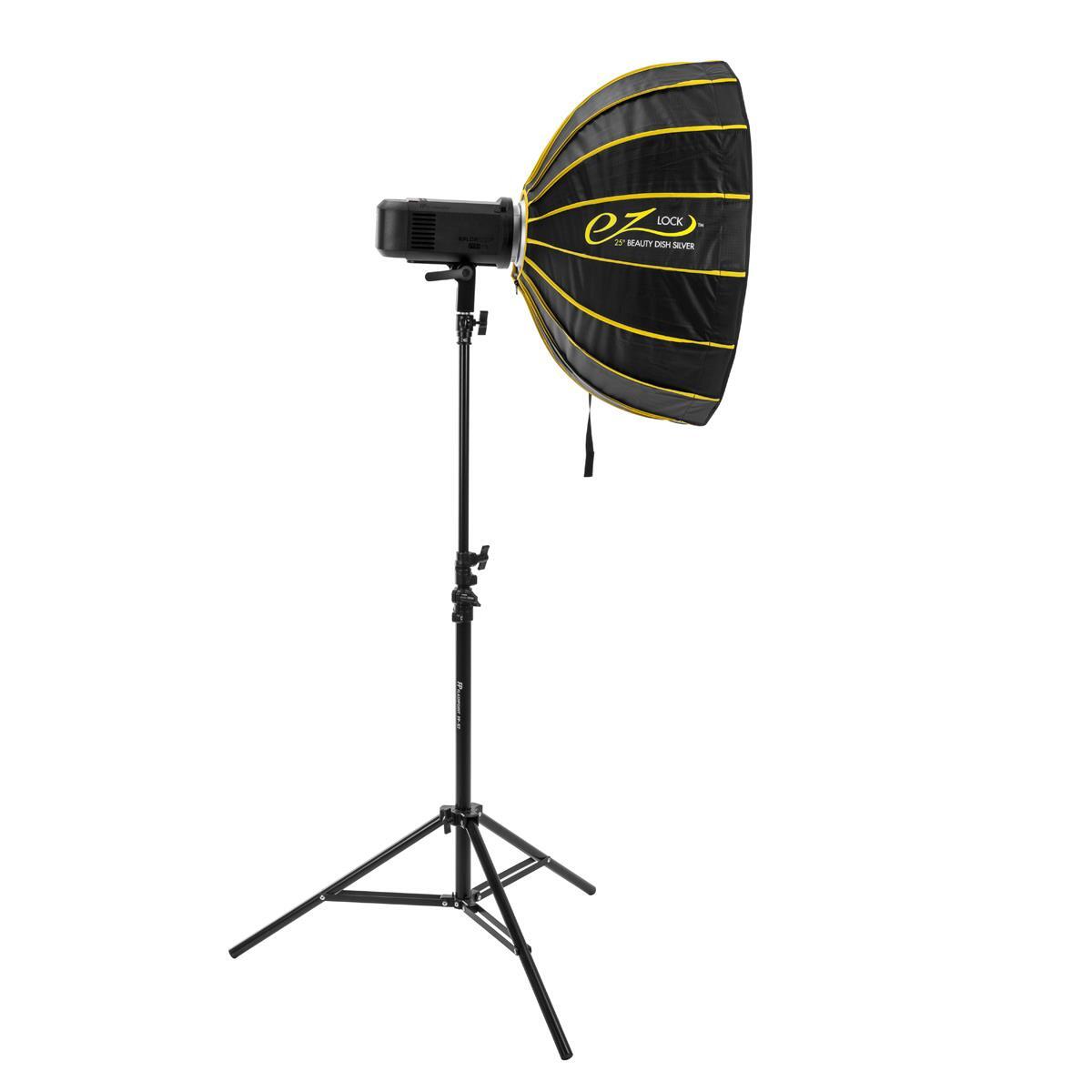 Glow EZ Lock Collapsible Silver Beauty Dish (25") #EZ-BD-25S