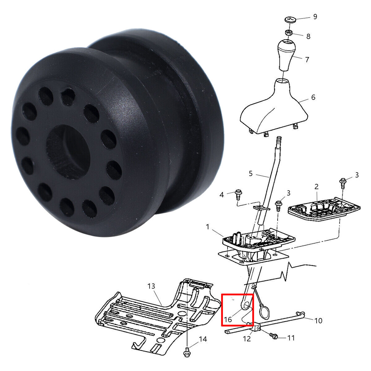 4X For Dodge Ram 1500 2500 3500 4X4 Transfer Case Shift Linkage Bushing Grommet