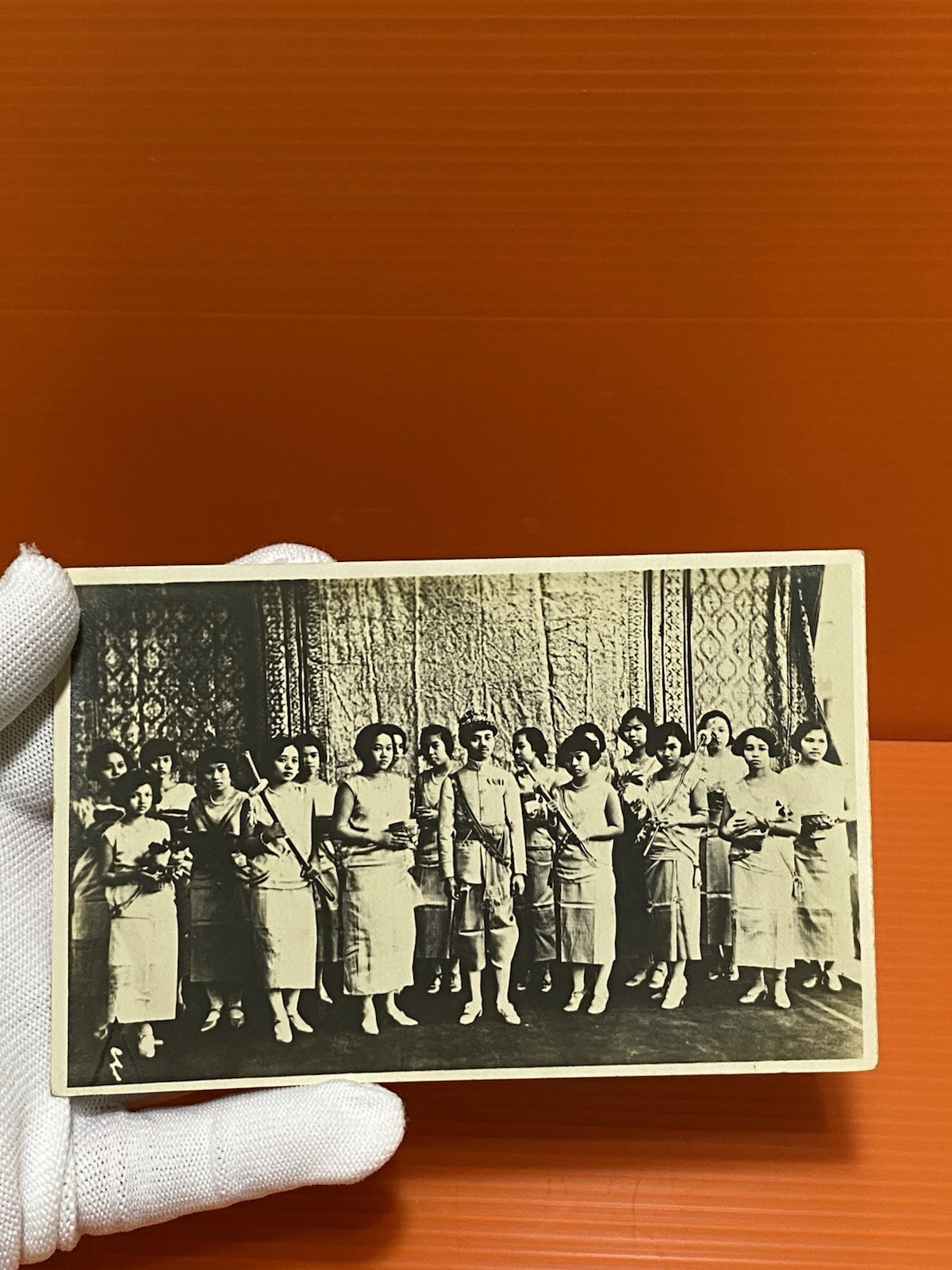 Siam Thailand Postcard King Rama7 & Royalty Family 1930 9*13.5 cm. Free shipping