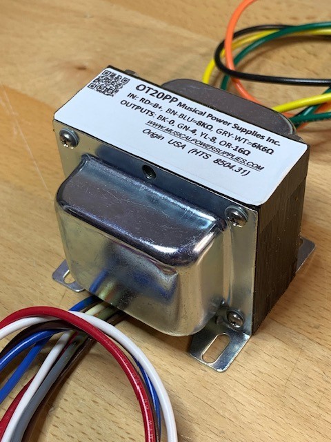 OT20PP- HC87 Output transformer 25VA & 8K/6K6 to 4/8/16 ohm