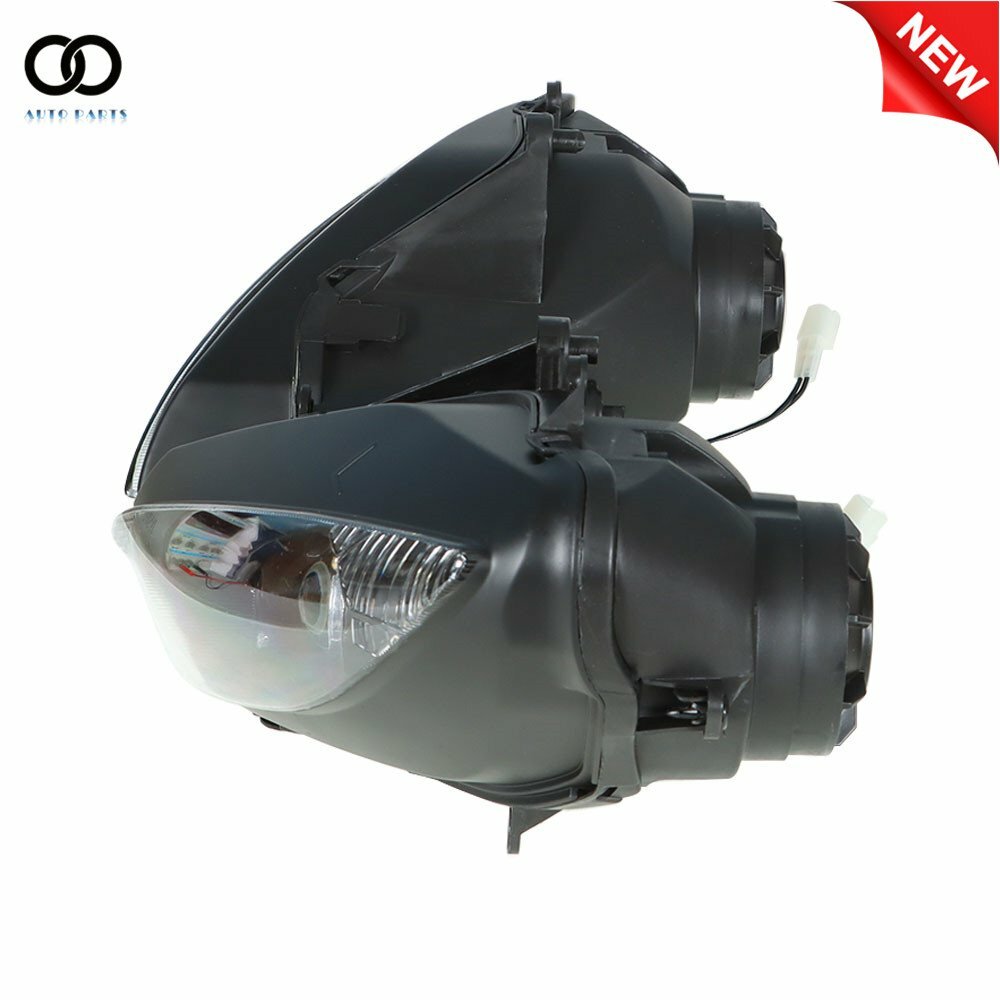 Front Headlight Headlamp Fit For Yamaha 2003-2005 YZF R6 & 2006-2009 R6S Black