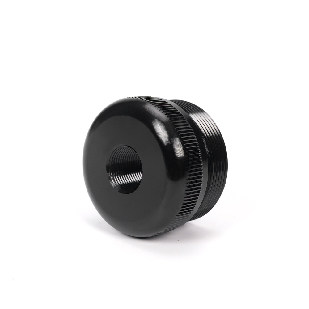 1/2-28 Aluminum End Caps Black High Quality 6061 Aluminum D Cell Cap Set