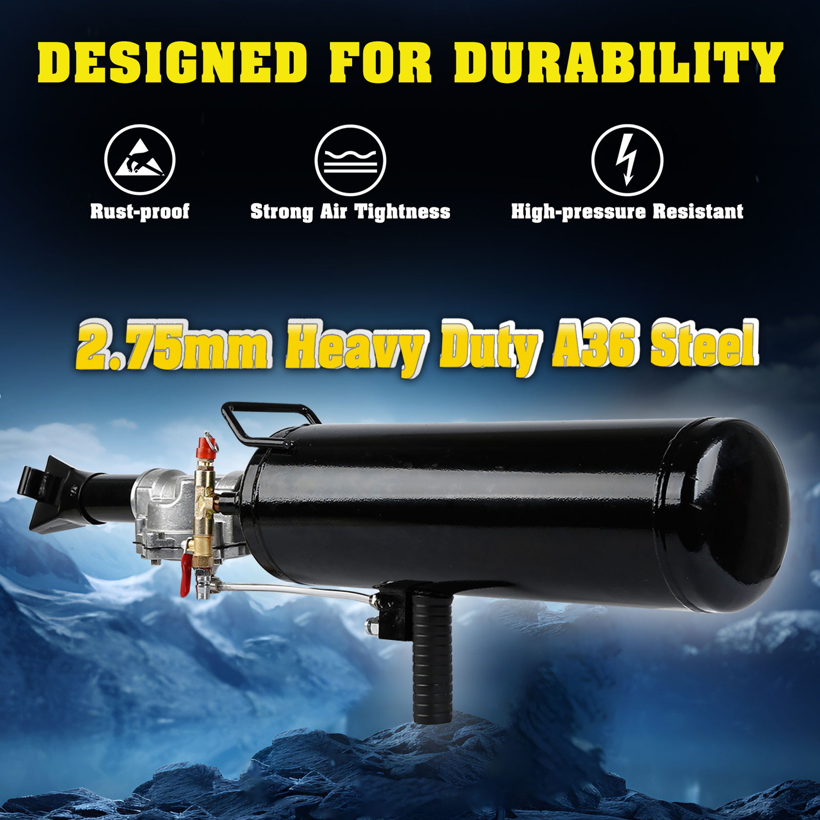 8L 2.1Gal Handheld Tire Bead Seater Air Blaster Tool Trigger Seating Inflator