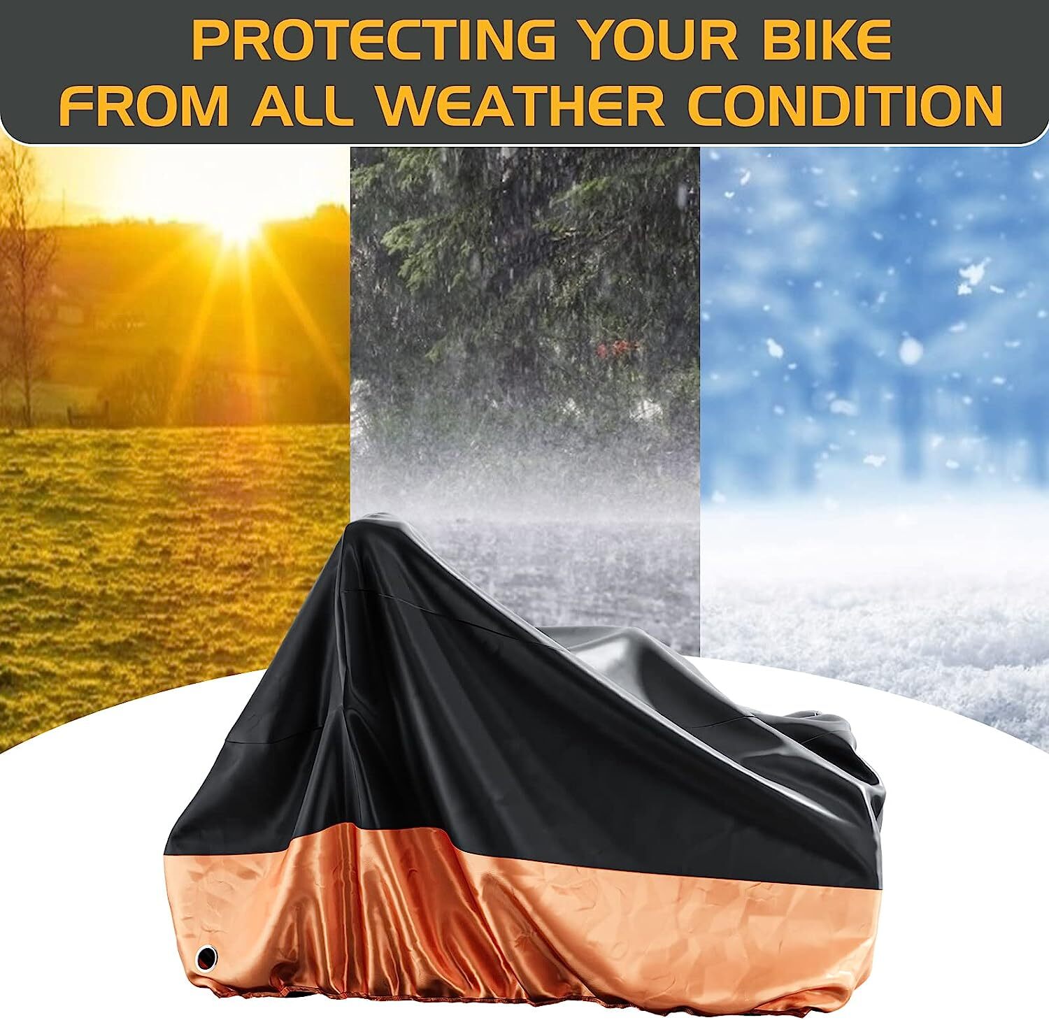 MOPHOTO Bike Cover Adult Tricycle Cover Waterproof Anti-UV Bicycle With CarryBag