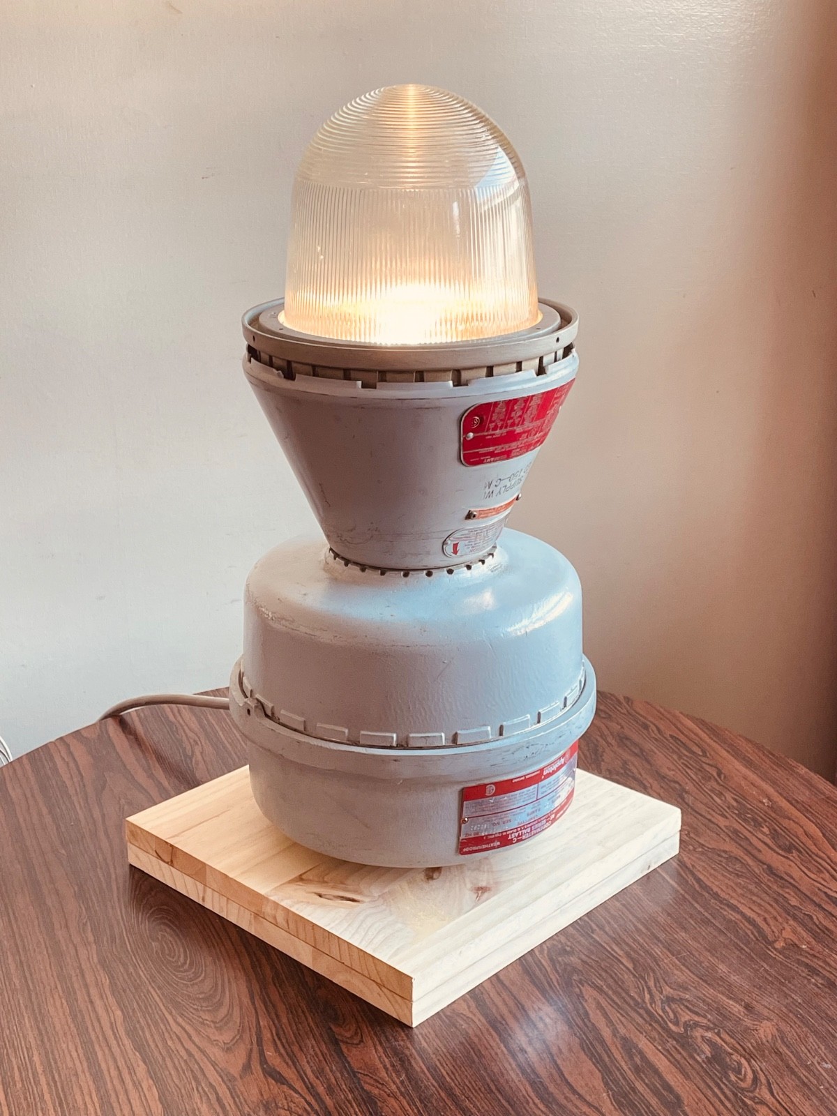 Table Lamp Appleton Codemaster, converted to regular bulbs Explosion proof
