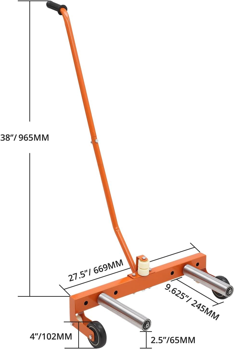 Adjustable Tire Wheel Dolly Cart 330 lbs for 6.5–24.5" Tires Moving Wheel Lift