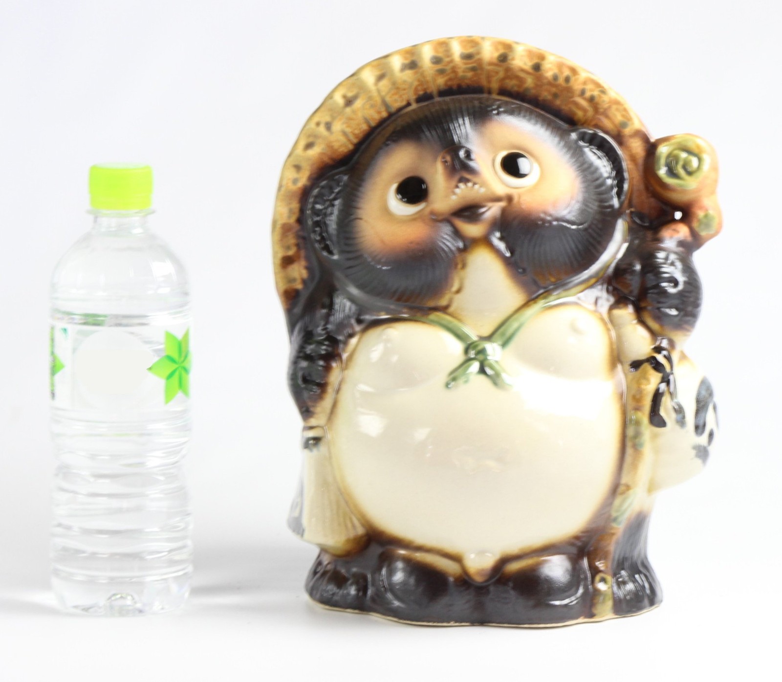 Shigaraki Ware Lucky Tanuki No. 9 Ceramic Raccoon Figurine