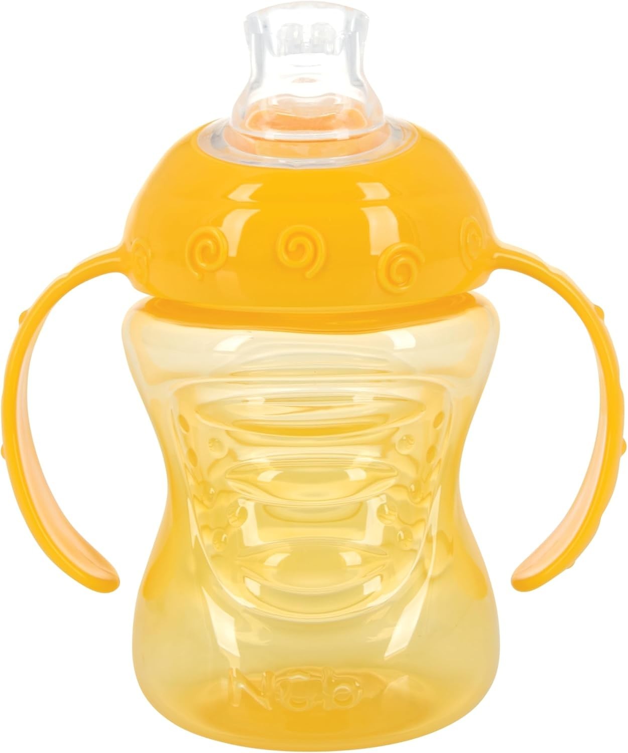4 PACK Nuby Two-Handle No-Spill Super Spout Grip N' Sip Cup 8 Ounce Colors Vary