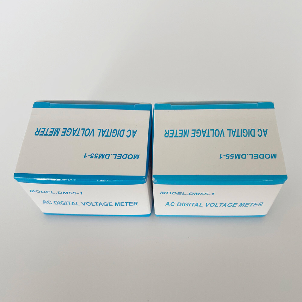 2X LED Digital Voltage Meter DM55-1 AC 110-220V US Plug Voltage Tester Voltmeter