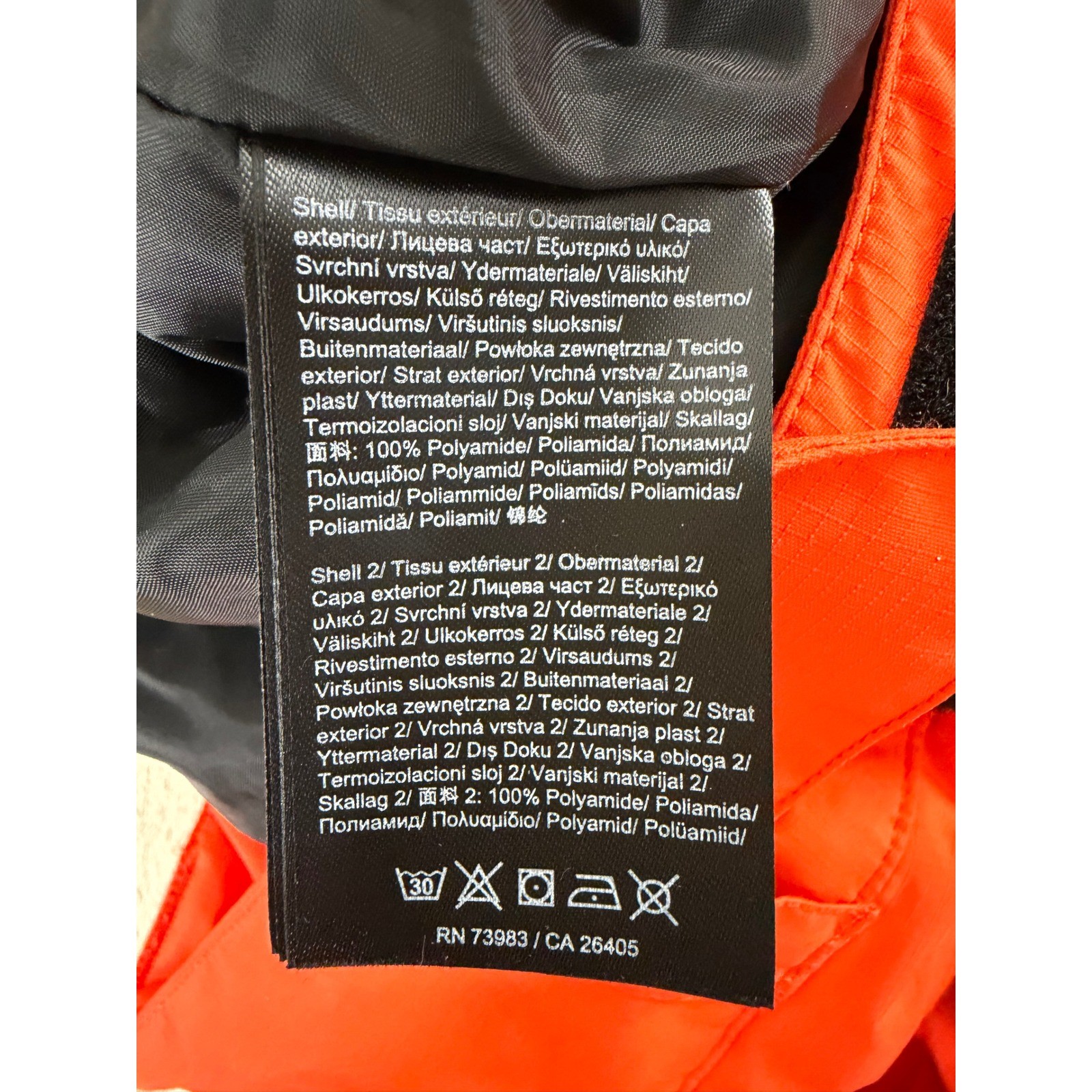 Helly Hansen Helly Tech Recco Snowboard Ski Pants Men's XL Orange Waterproof EUC