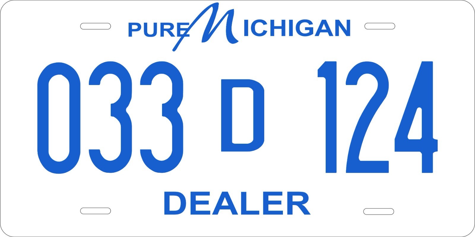 Michigan Dealer Novelty Custom License plates Auto