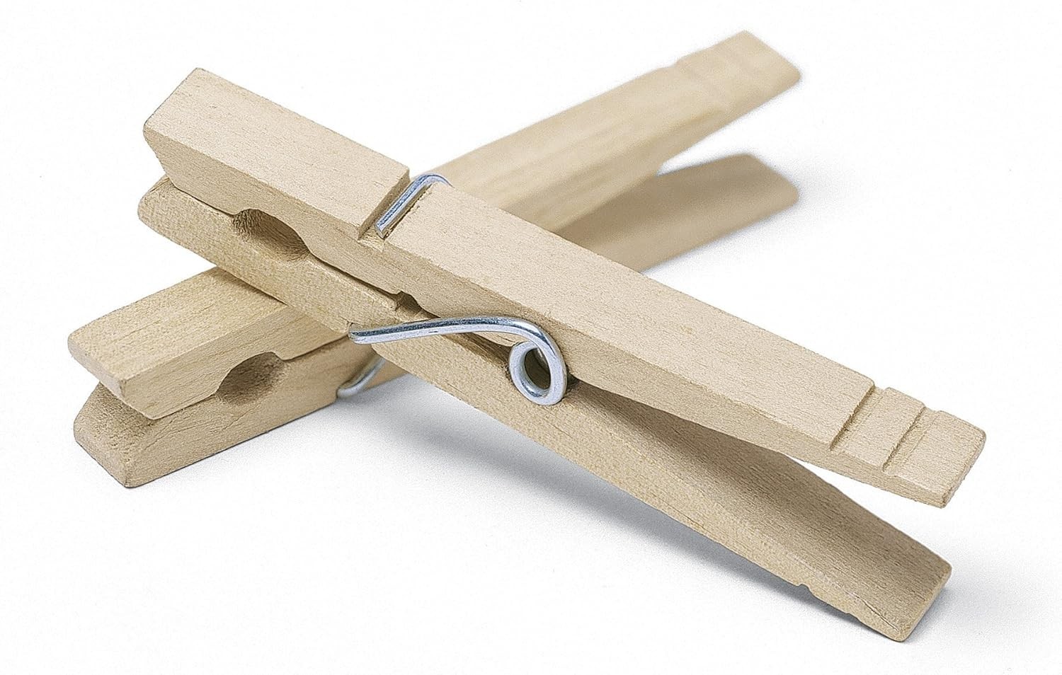 50 Pack Wooden Clothespins Natural Wood Clothes Pins for Hanging and Crafts