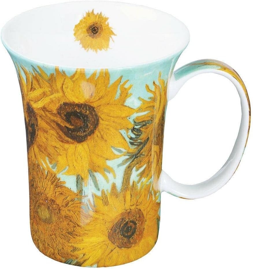 Van Gogh Mugs Set of 4 Fine China 12 oz Microwave and Dishwasher Safe New