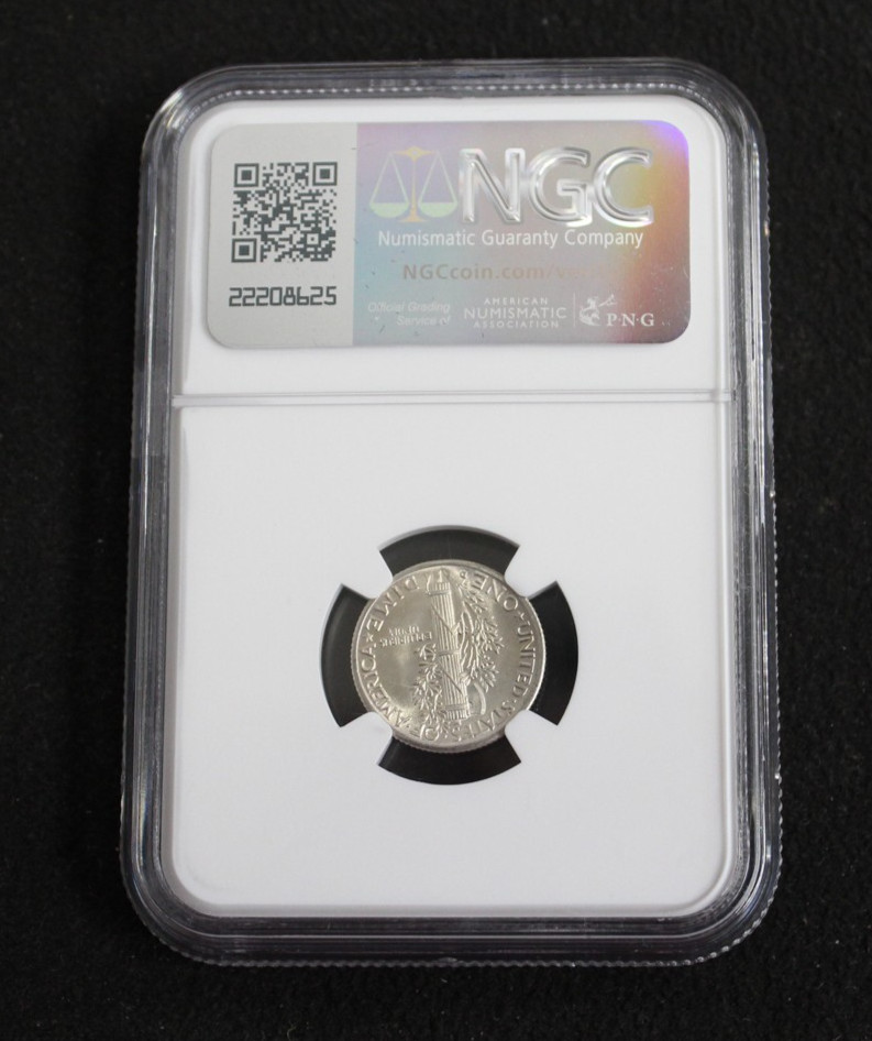 1941-D Mercury Dime 10c Ten Cents - NGC MS 67 FB Full Bands