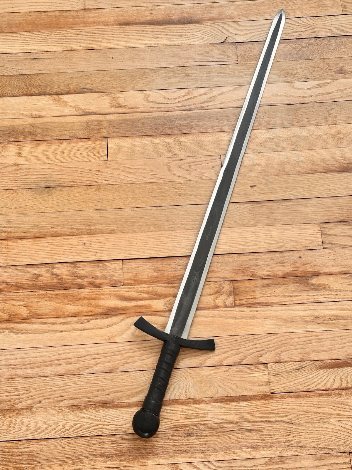 40” Rustic Broad Sword High Carbon Steel Full Tang Medieval Sharp Leather Sheath