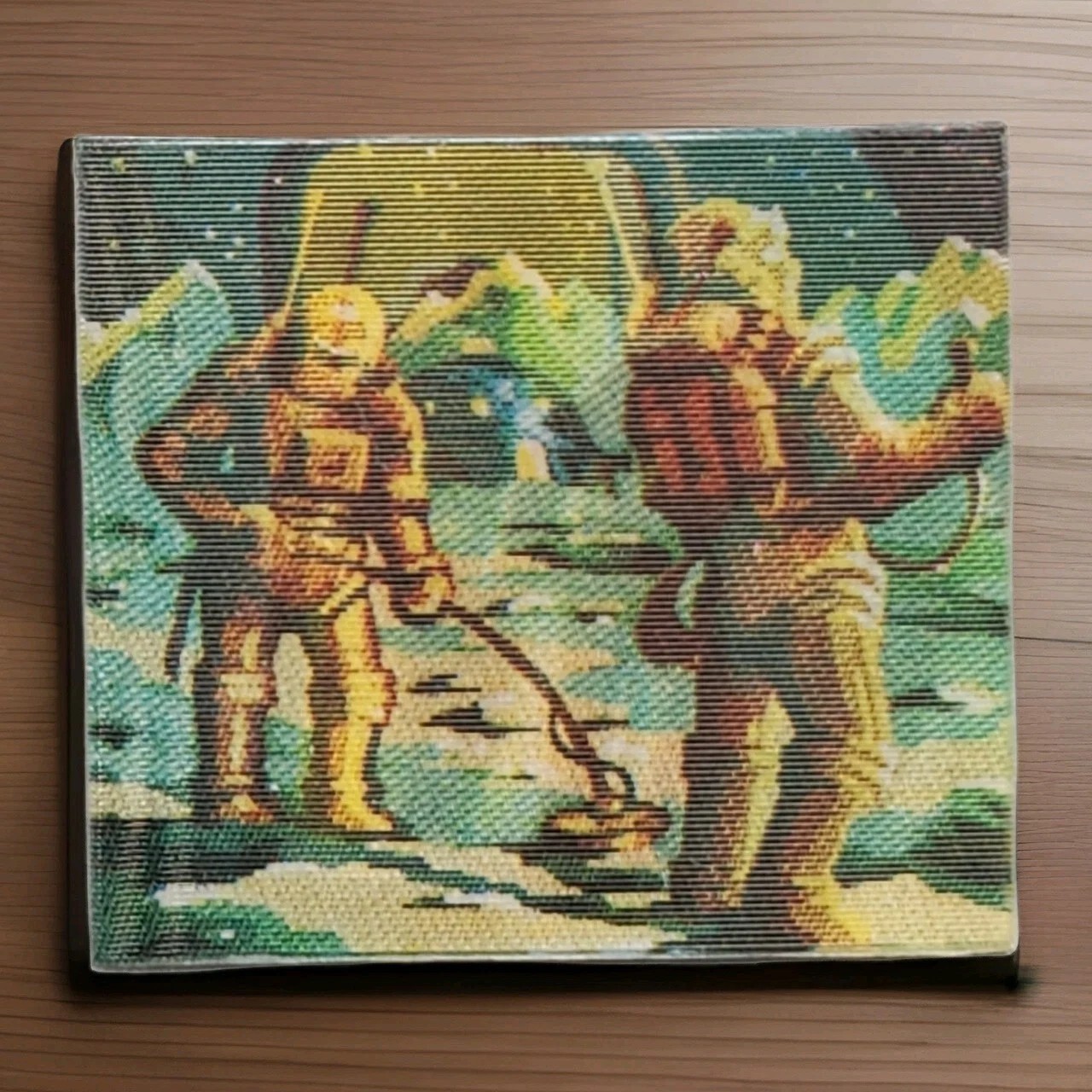 Vtg Vari-Vue Space Flicker Pins Retro Futurism 1960s Lenticular Rocket Astronaut