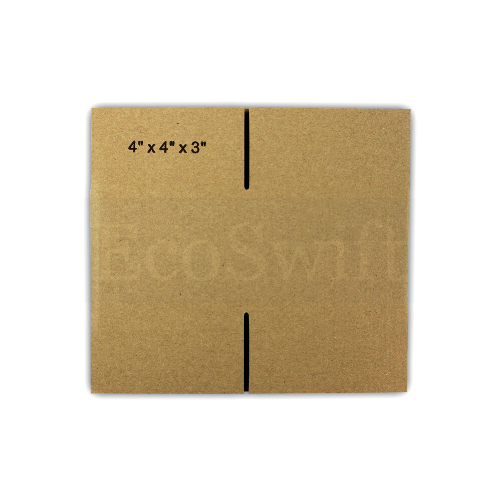 100 4x4x3 EcoSwift Cardboard Packing Moving Shipping Boxes Corrugated Box Carton