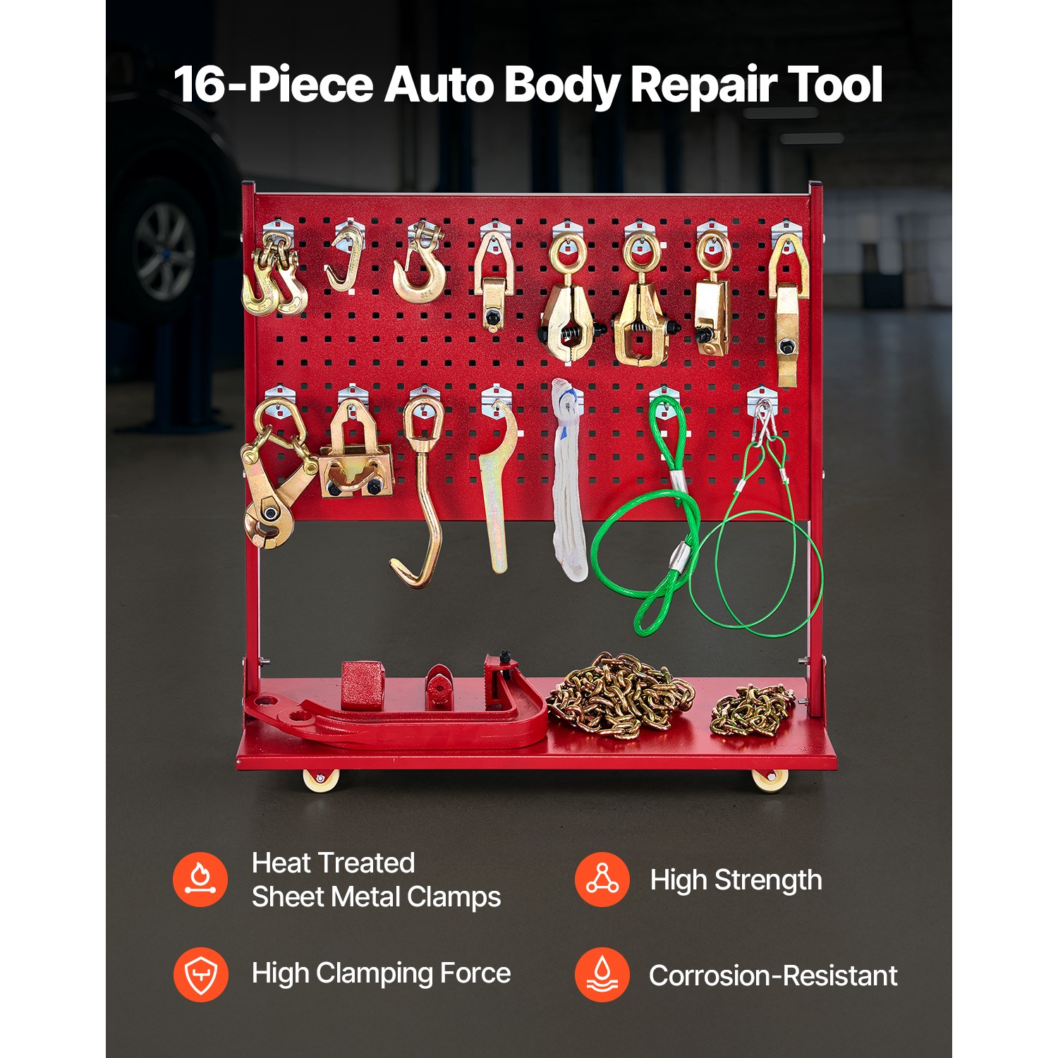 Auto Body Frame Puller Straightener 6T Car Frame Machine 6000PSI Foot Pump