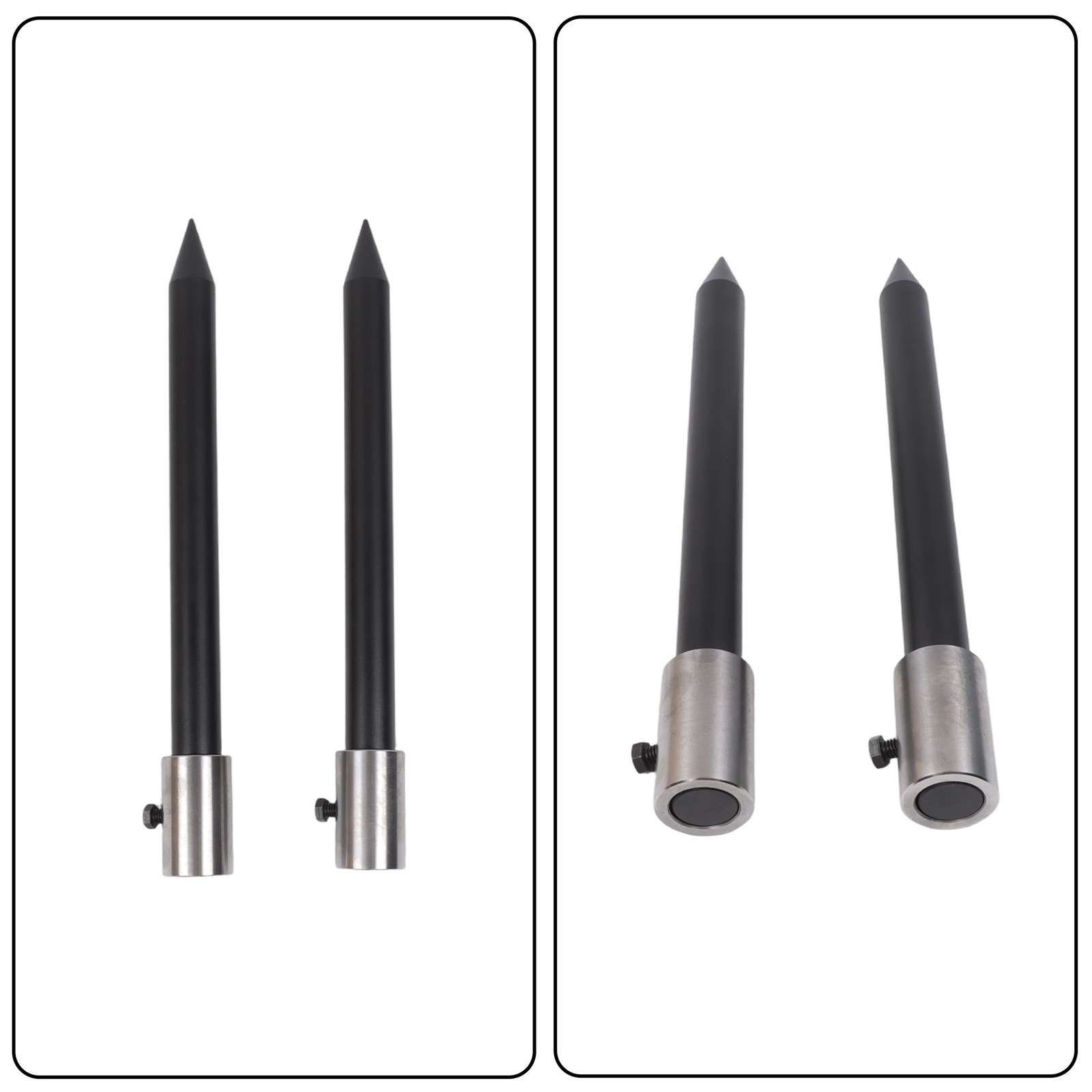 Hay Spear Attachment 49" With 2 Stabilizer Spears 3000 Lbs Capacity Bale Forks