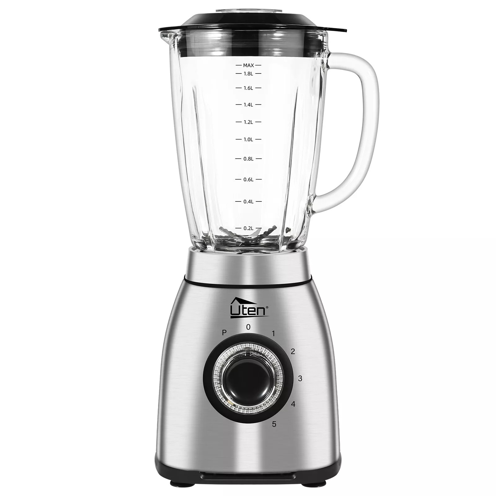 Blender Glass Stainless Steel 1800W Ice Crusher Smoothie Maker Universal Mixer