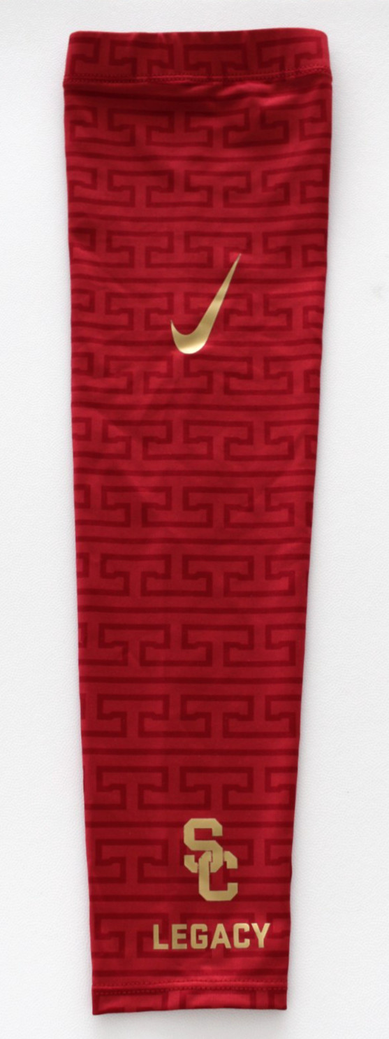 Nike USC Dri-Fit Arm Sleeve Adult L/XL NCAA Team Crimson/Gold Left Hand