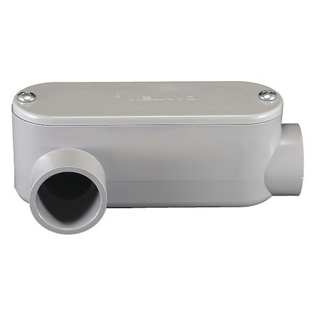 Cantex 5133653 Conduit Outlet Body, Pvc, Lr, Color: Gray