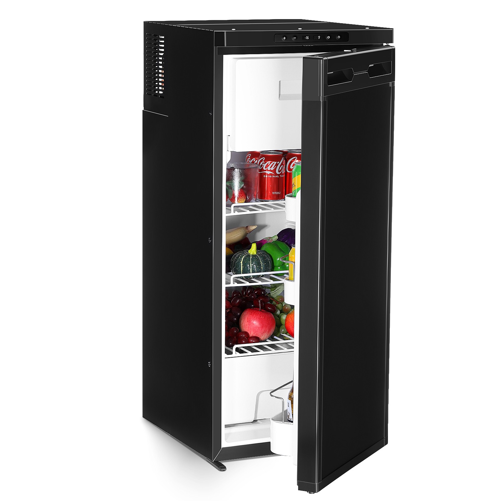 3.18 Cu.Ft Truck Fridge AC110V DC 12V/24V Portable RV Car Refrigerator Freezer