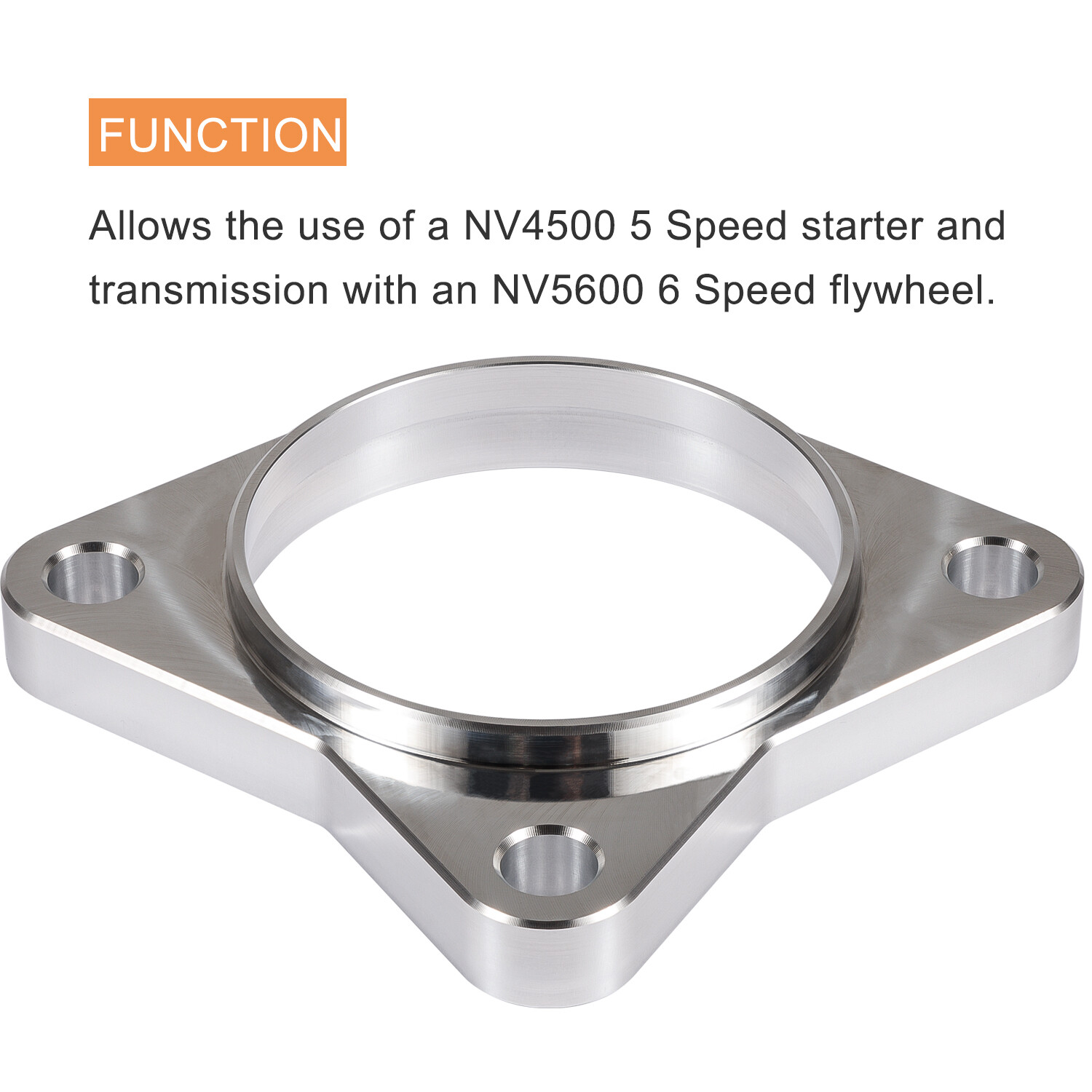 Starter Spacer w/Bolts 5 Speed NV4500 for 94-02 Dodge Ram 2500/3500 5.9L Cummins