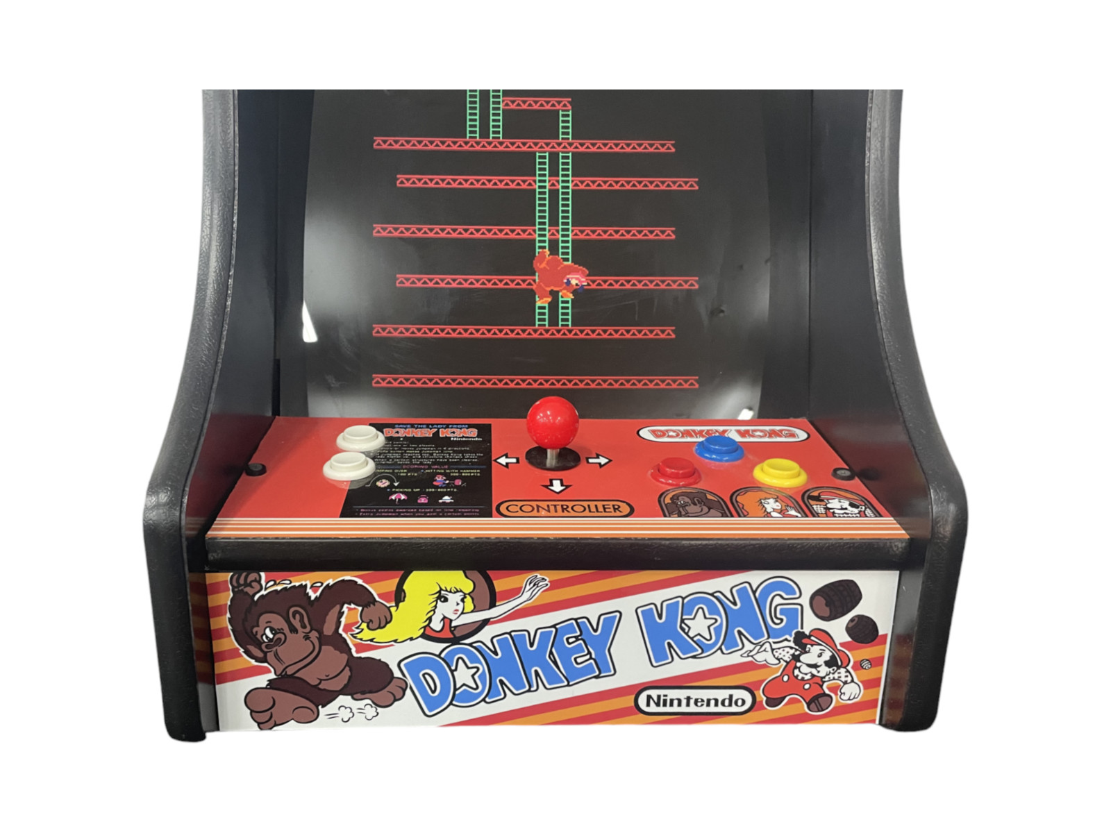 Donkey Kong Countertop Arcade Machine Upgraded with 60 Games