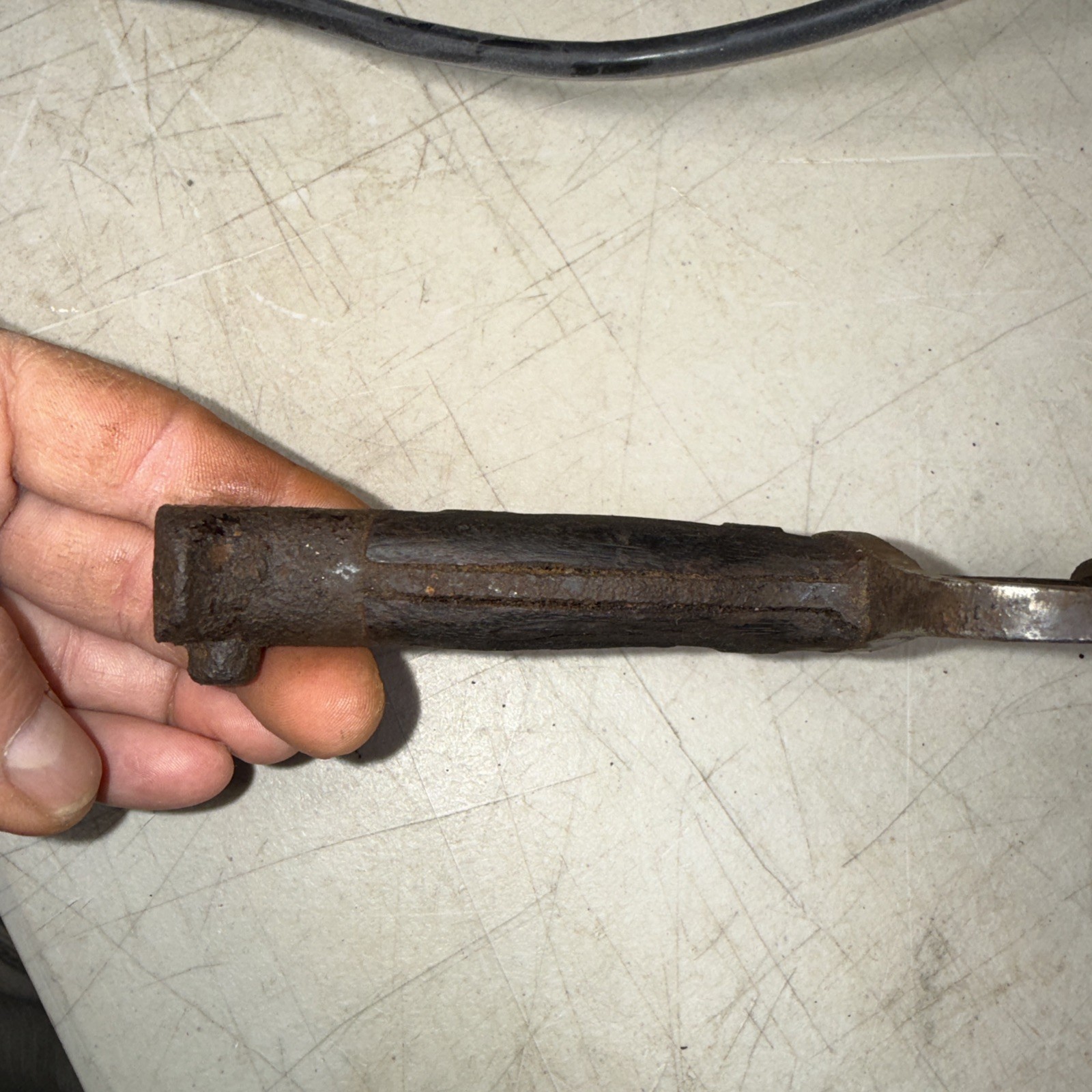 WW2 Japanese Arisaka Bayonet For Restoration. Very Rusty