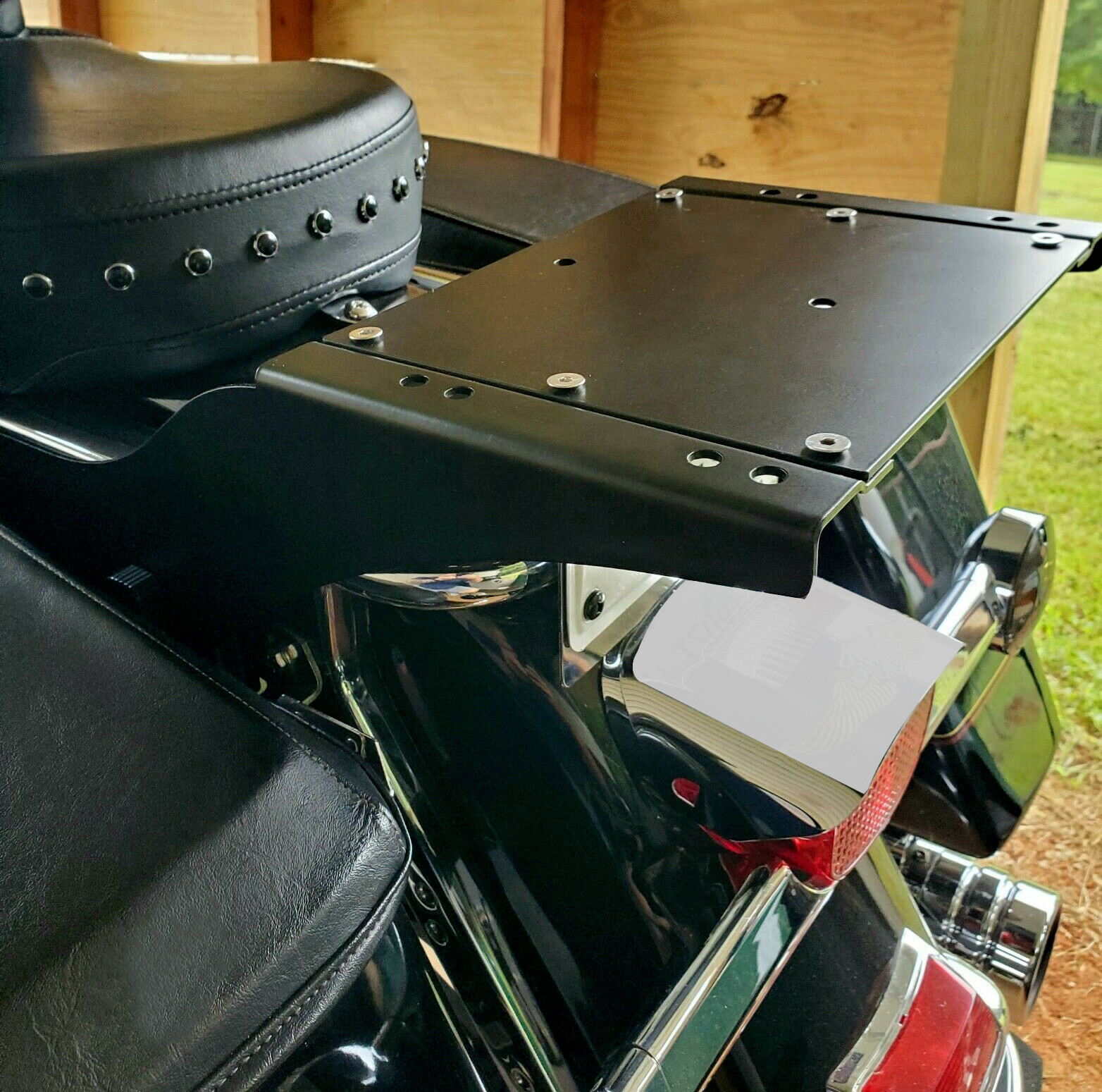 Two Up Tour Pack Pak Trunk Mount Bracket Rack for Harley Electra Glide Road King