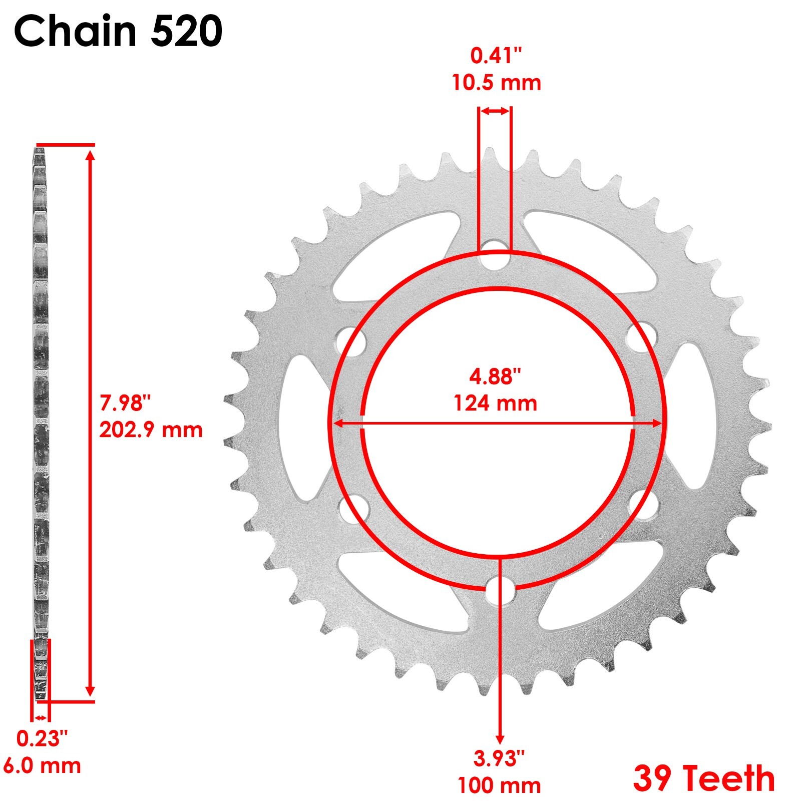 Red O-Ring Drive Chain & Sprocket Kit for Ducati 800 Super Sport 2003-2007