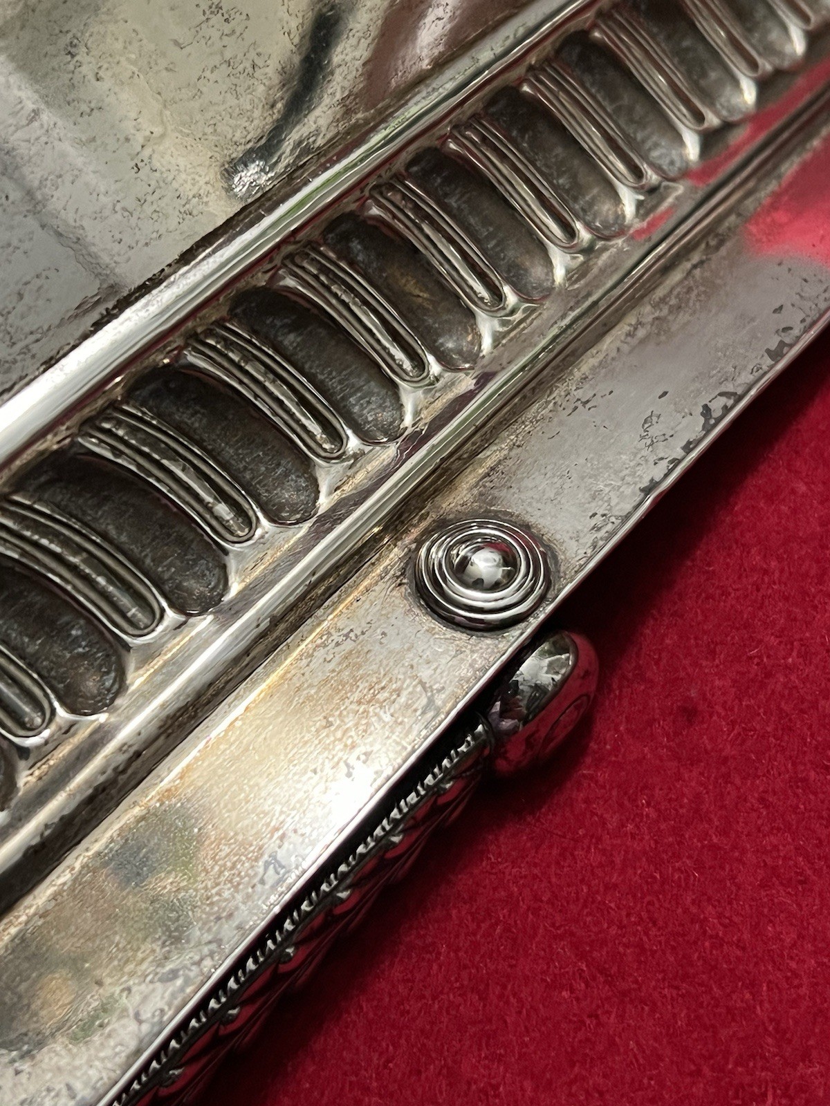 Large George III Old Sheffield Plated Handled Cake Basket W/Shell Border C.1810s