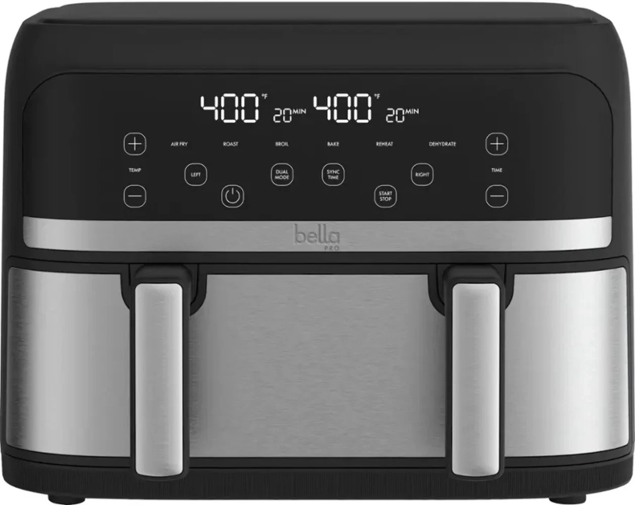 bella PRO - 4-qt. TriZone Touchscreen Air Fryer with Dual Flex Basket