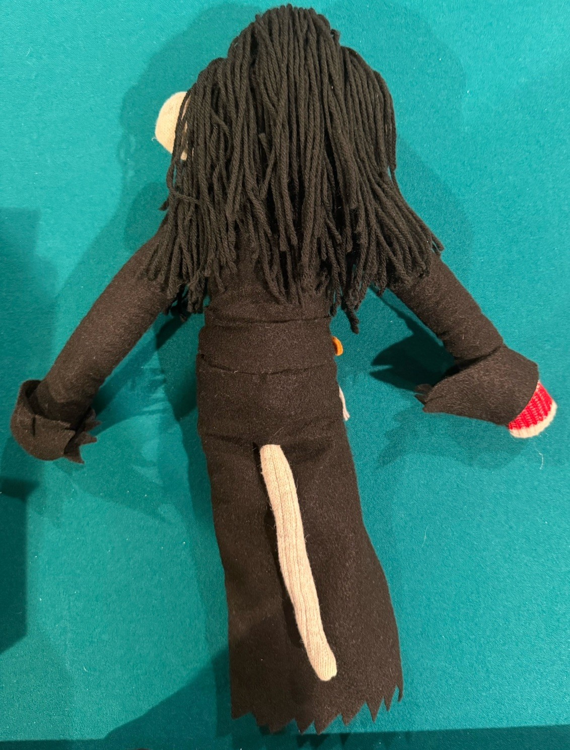 Custom Elvira Mistress Of The Dark 19" Figure Plush Sock Monkey Doll Horror