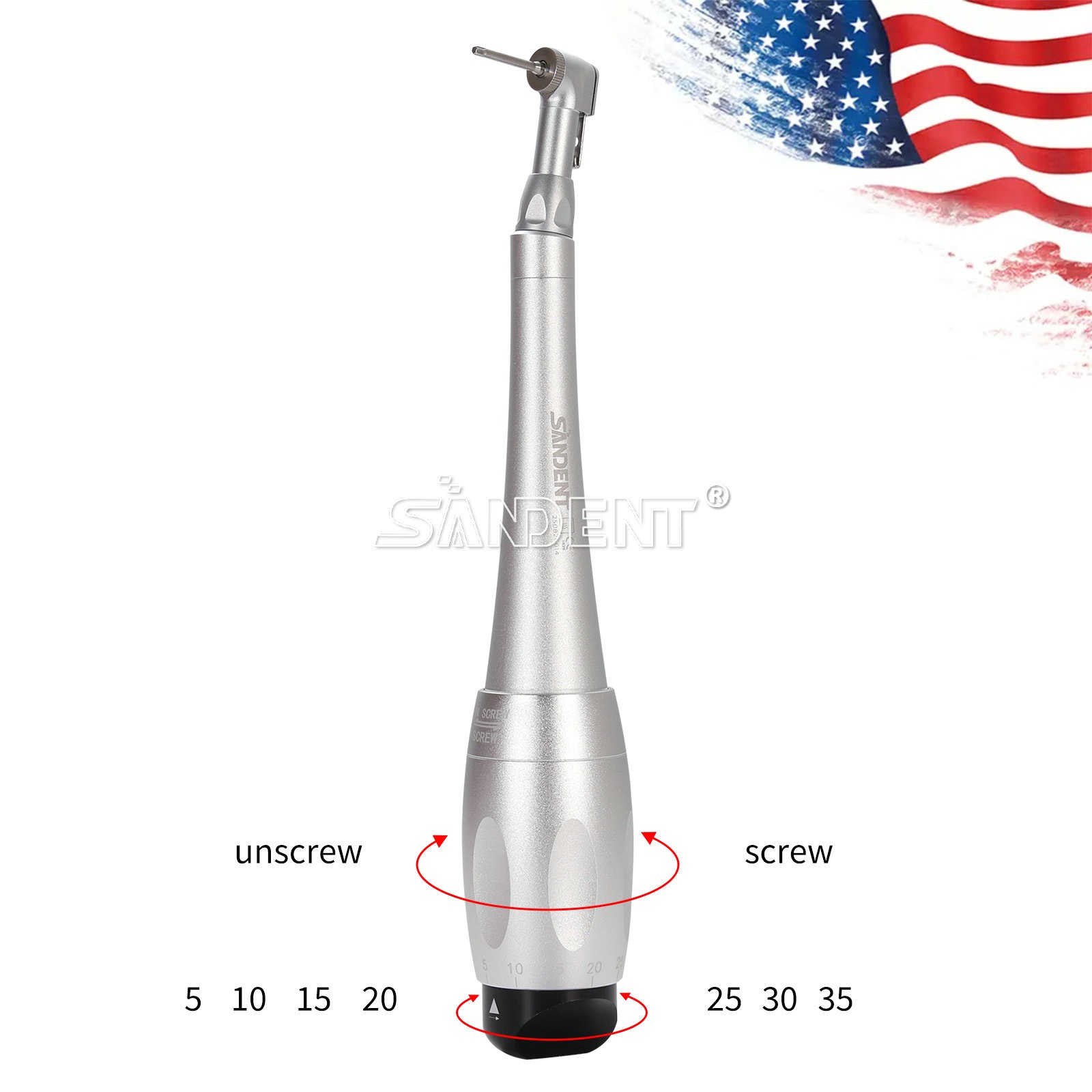 Dental Torque Wrench Universal Implant Kit Wrench Contra Angle & 16 Drivers USA