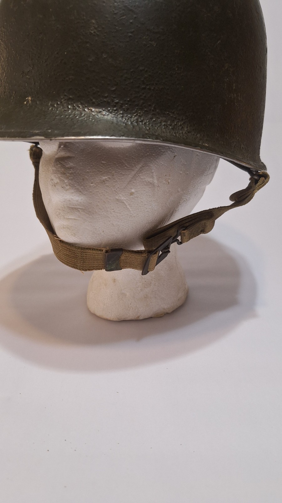 WW II US Military M1 Front Seam Swival Bale Helmet With Liner