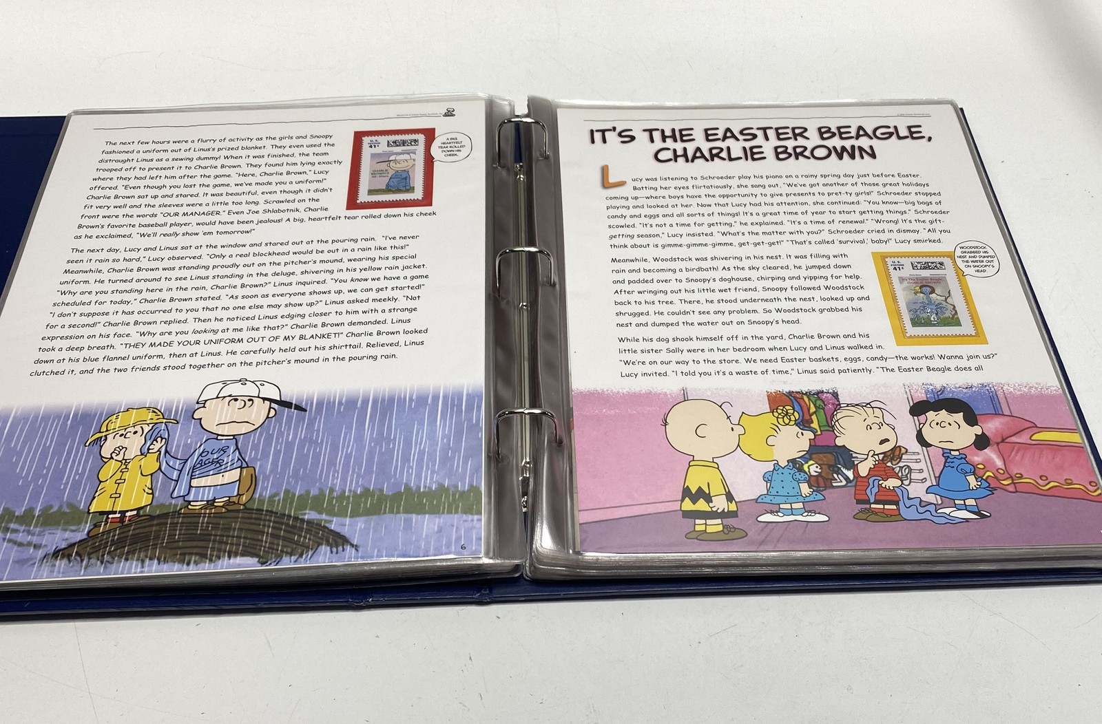 Peanuts Collection Album Snoopy Official US Postage Stamp Binder PCS Stamps
