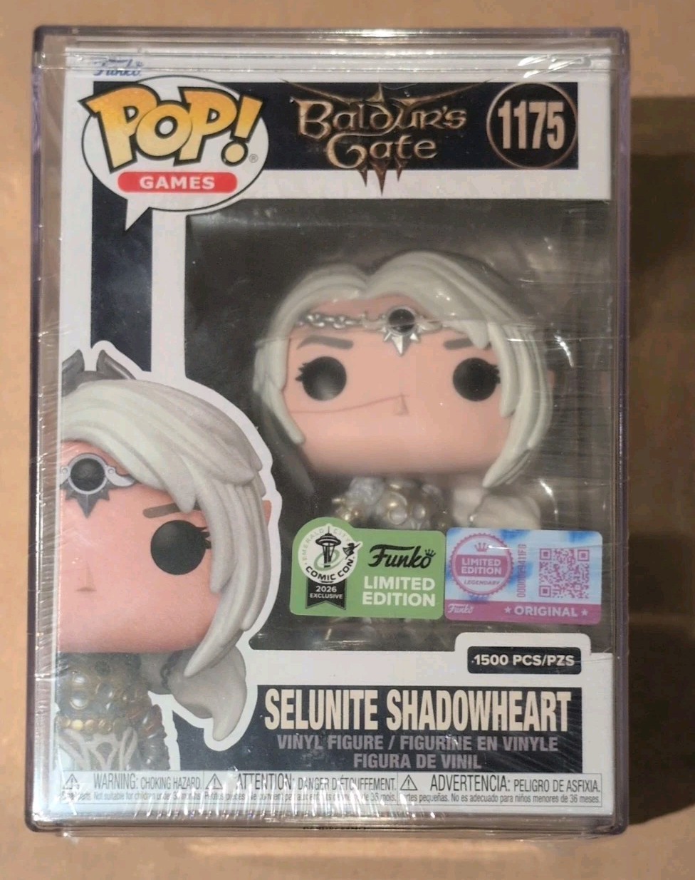 Funko Pop SELUNITE SHADOWHEART ECCC 2026 Con Sticker Exclusive LE 1500 in hand