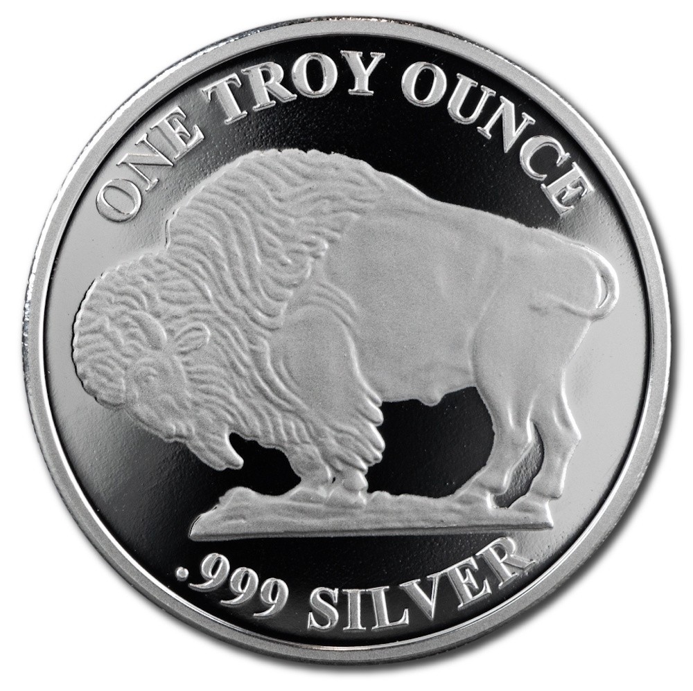 1 oz Silver Buffalo Round .999 Fine Silver - Random Mint