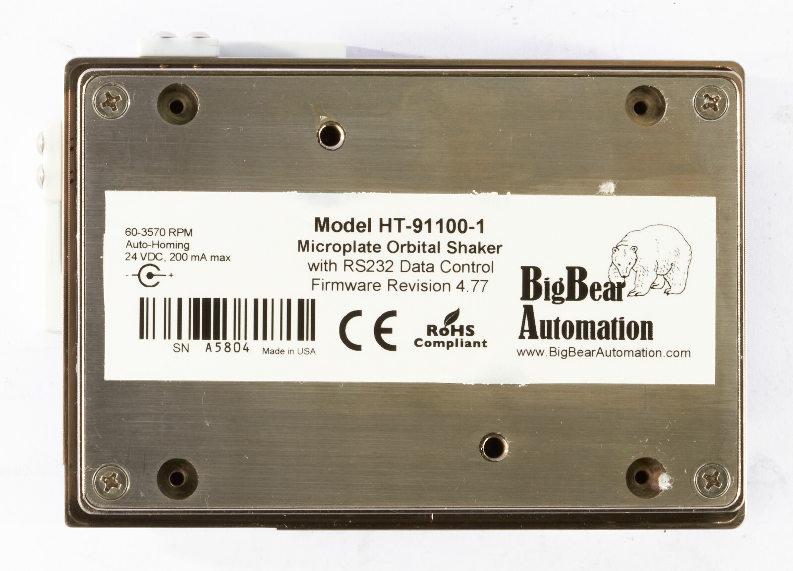 Big Bear Automation HT-91100-1 Microplate Orbital Shaker