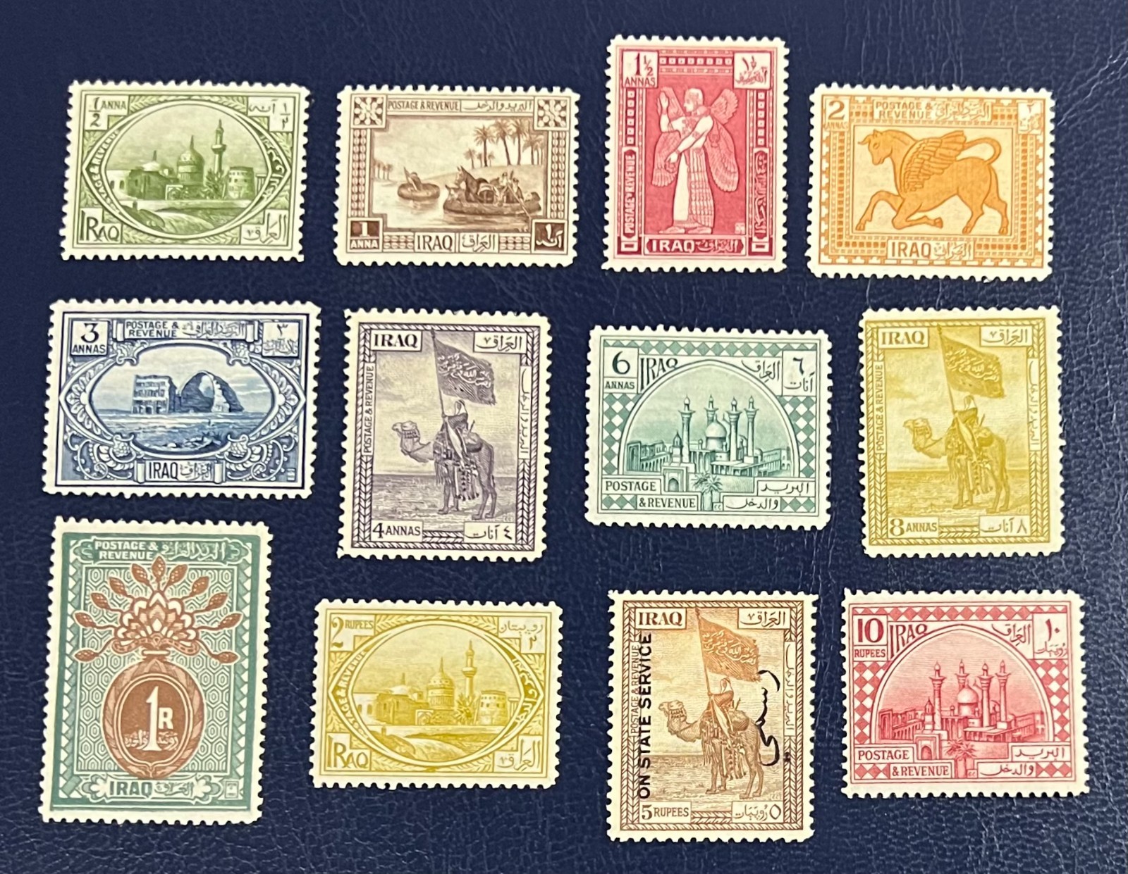 IRAQ , 1923 Postage 12 Stamps Iraqi Views Stamps - MH