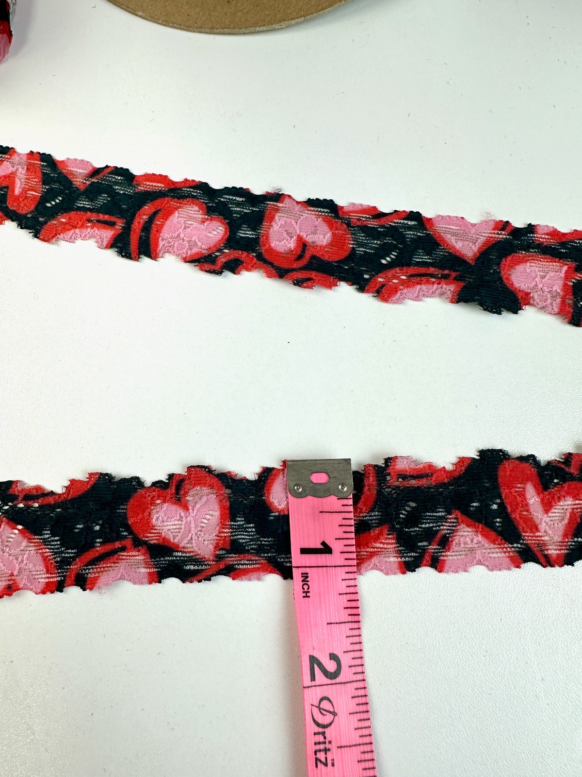 Stretch Lace Trim lot 1 1/8"W 3 Spools Sewing Lingerie/ Klauber Brothers